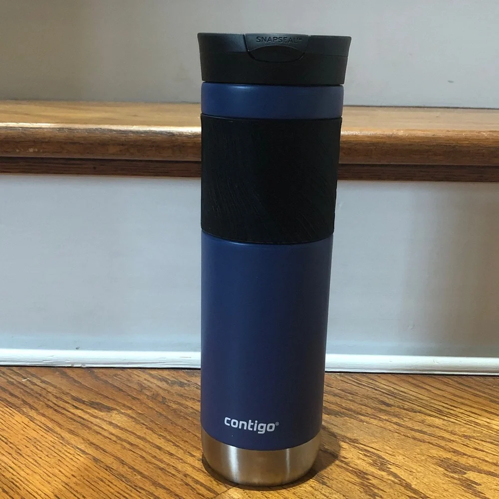 Contigo Byron 2.0 StainlessSteel Travel Mug+ SNAPSEAL 24oz Blue Corn (BRAND NEW)